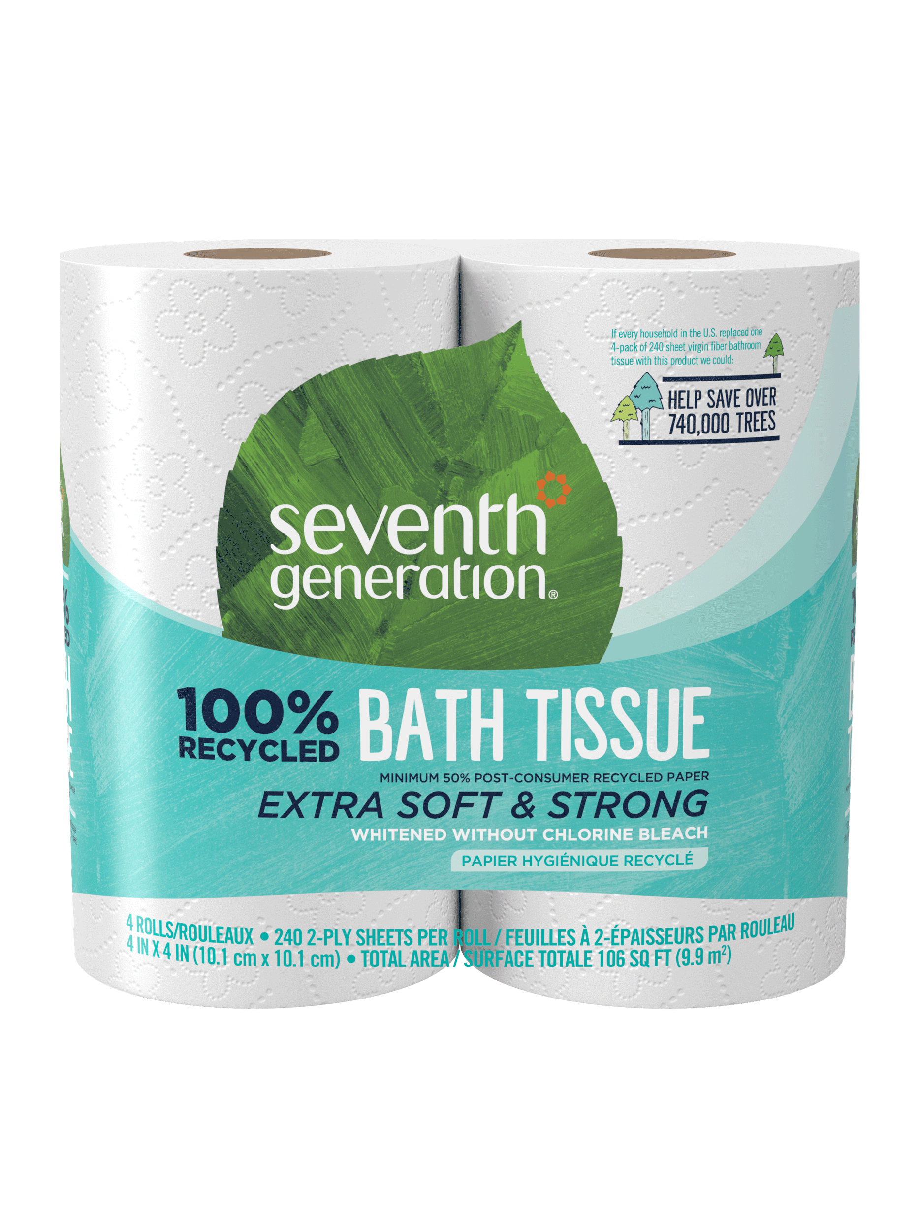 100% Recycled Bathroom Tissue 2-ply