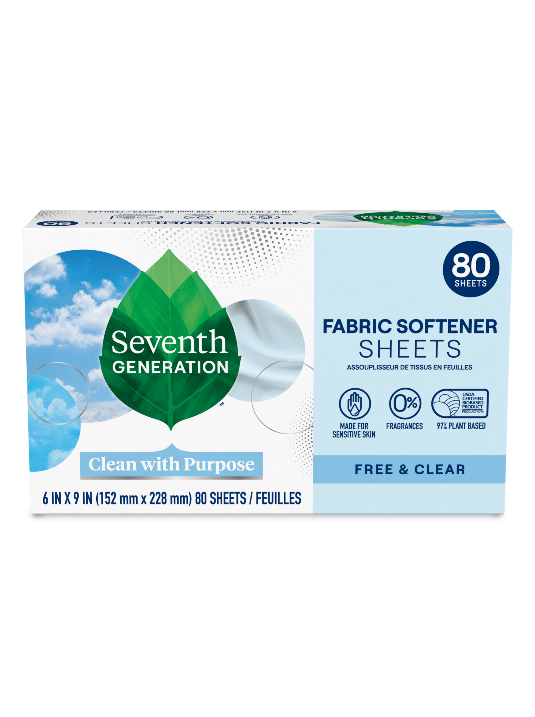 Fabric Softener Sheets - Free & Clear